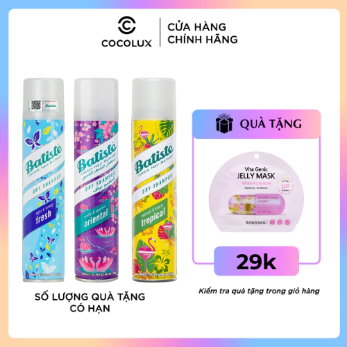 Dầu gội khô Batiste Dry Shampoo