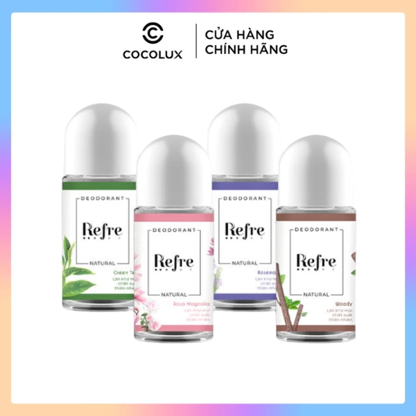 Lăn khử mùi Refre Natural Green Tea 40ml Cocolux