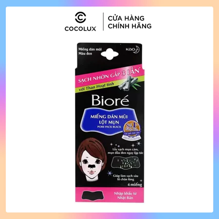 Miếng Dán Bioré Lột Mụn Mũi 4PCS