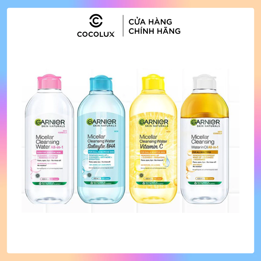 Nước Tẩy Trang Garnier Pháp Các Loại