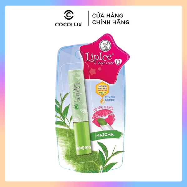 Son dưỡng màu LipIce Sheer Color Matcha COCOLUX